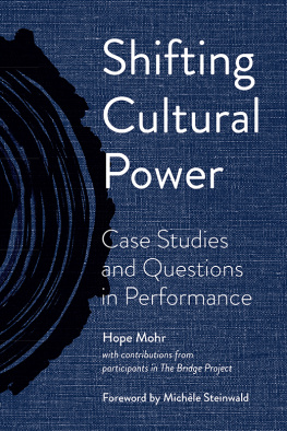 Hope Mohr Shifting Cultural Power: Case Studies and Questions in Performance