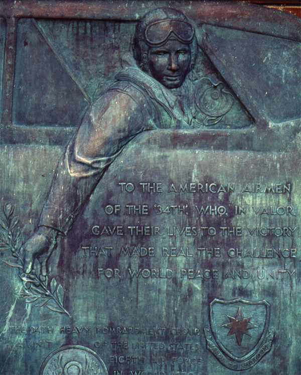 The 34th Bomb Group Memorial at Mendlesham An officer at Pinetree the - photo 6