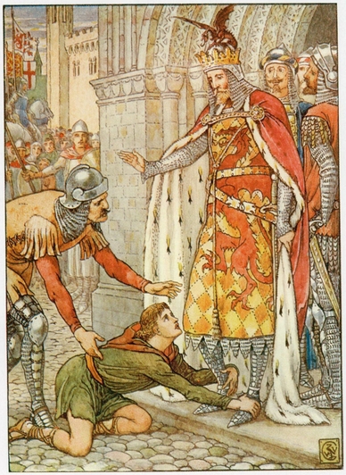 Arthur draws the sword from the stone King Arthur asks the Lady of the - photo 20