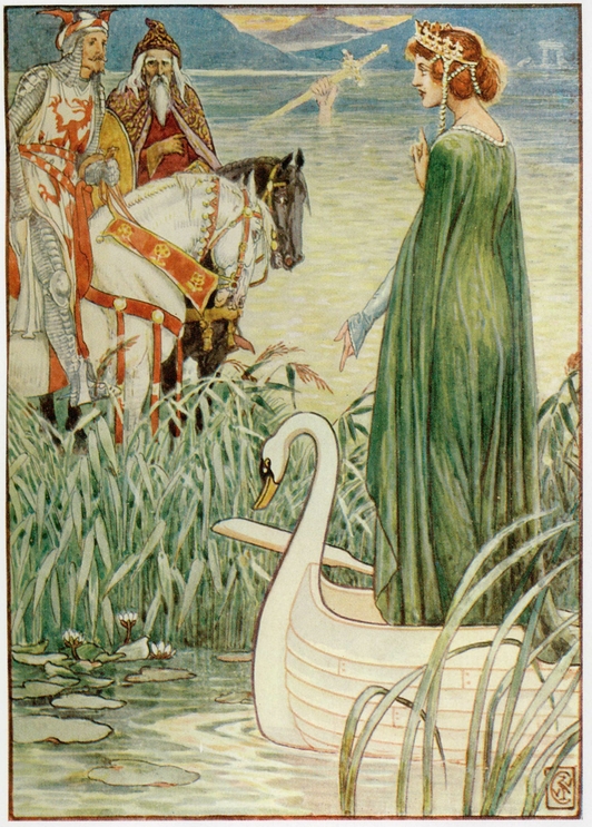 King Arthur asks the Lady of the Lake for the sword Excalibur Sir - photo 22