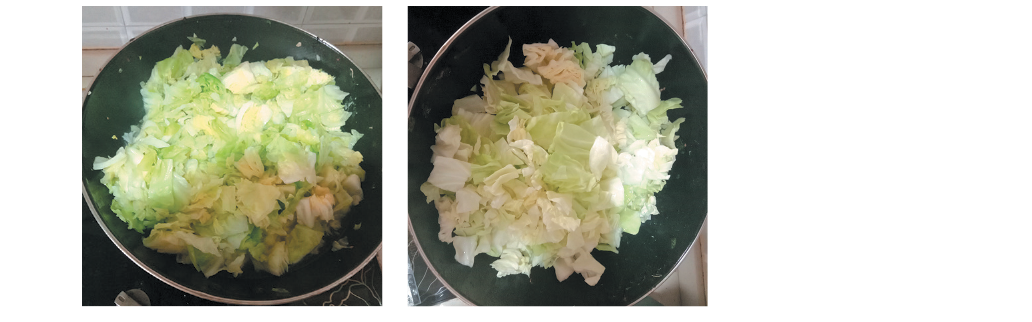 Chop the cabbage into 3 centimetre ribbon Slice the tomatoes into lengthwise - photo 3