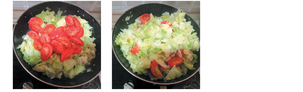 Heat the sesame oil in a large cast iron skillet over medium-high heat Add the - photo 4