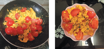 Transfer the tomatoes and eggs to the salad bowl and serve immediately - photo 10