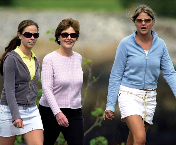 In June 2001 twin sisters Barbara left and Jenna Bush right were cited for - photo 5