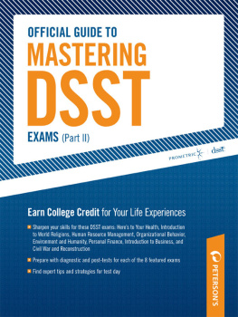 Petersons Official Guide to Mastering DSST Exams Volume II