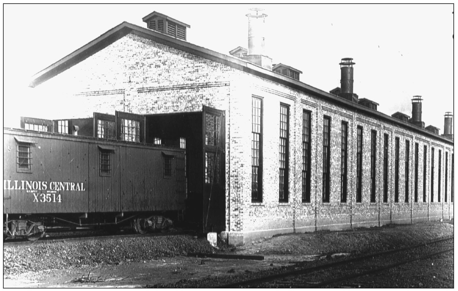 Railroad cars and engines were maintained in roundhouses so named because many - photo 12