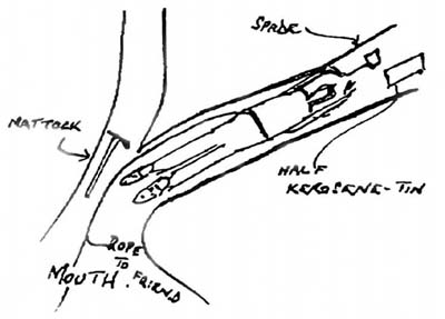 The long and lean Nicholson was a tight fit in a burrow as shown here in his - photo 3