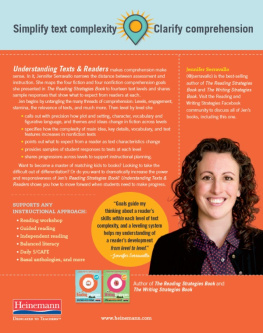 Jennifer Serravallo - Understanding Texts & Readers: Responsive Comprehension Instruction with Leveled Texts