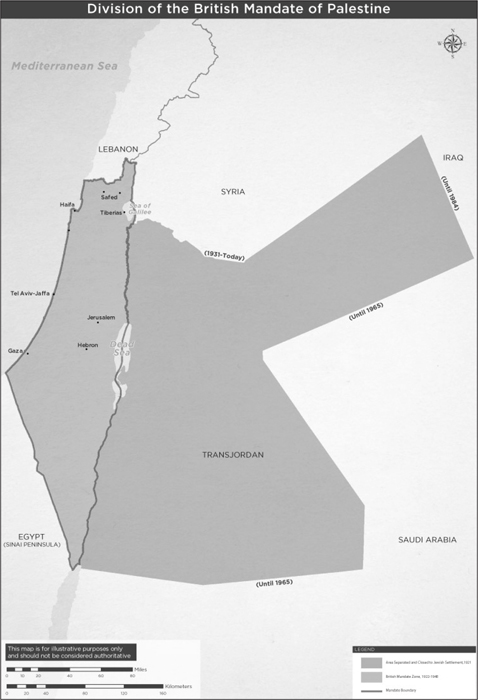 FIGURE P1 DIVISION OF THE BRITISH MANDATE FOR PALESTINE 1921 SOURCE - photo 5