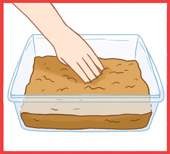 1 Press some clay into the bottom of a tub 2 Press a shape such as a - photo 15