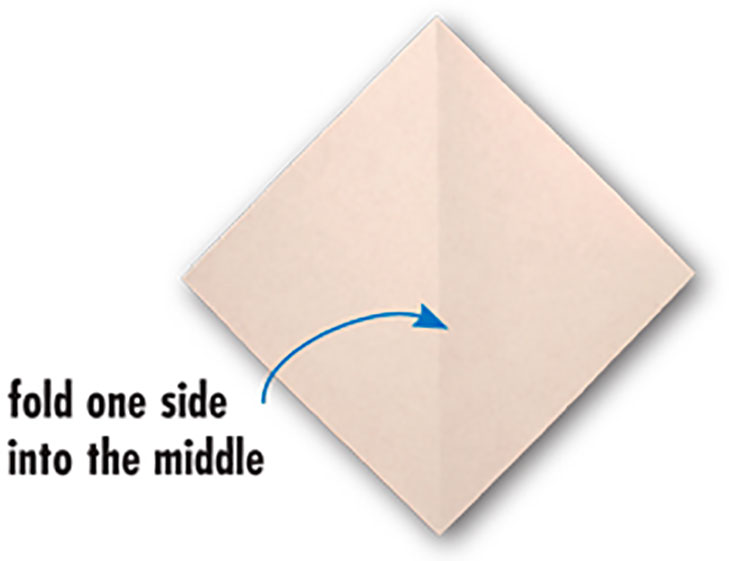 Start with a diagonal crease Square base - photo 2