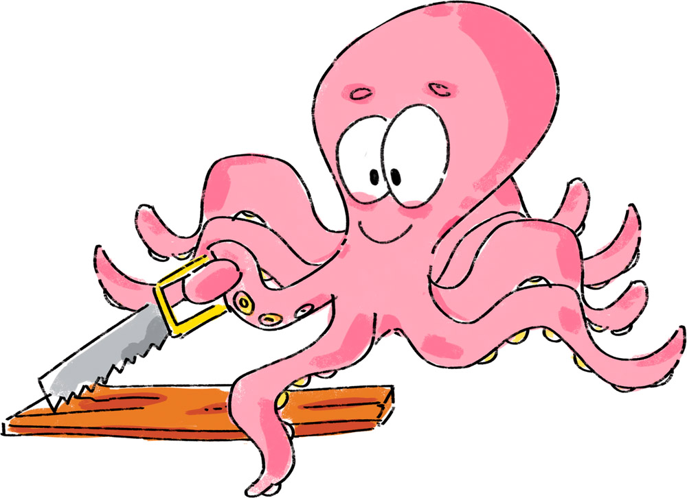 What does an octopus use to cut something in half A sea-saw What do you - photo 3