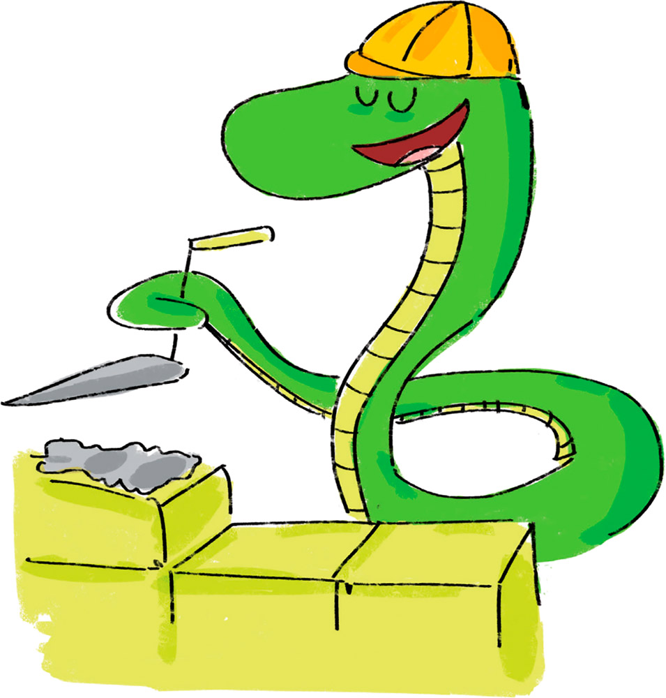 What do you get if you cross a snake with a builder A boa constructor - photo 14