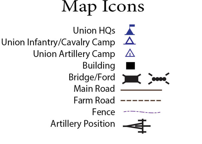 The icons used in the books maps A sample Close-up map displaying the - photo 2