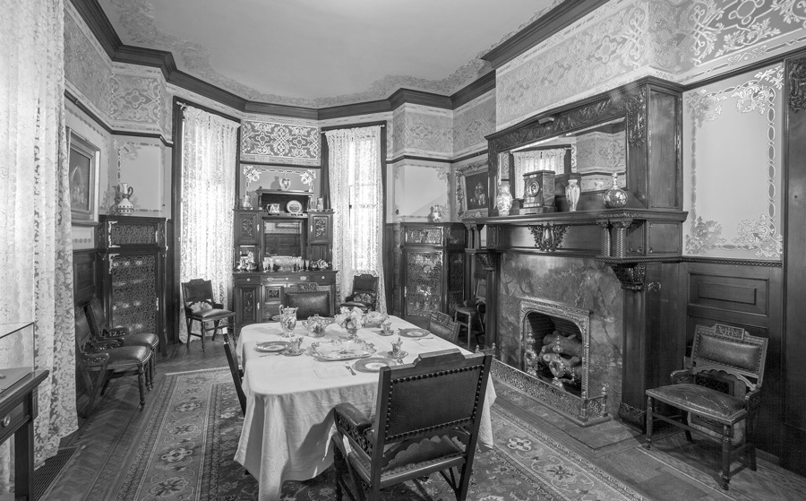 Breakfast and poker table in Henry Clay Fricks home Clayton courtesy Dawn - photo 3