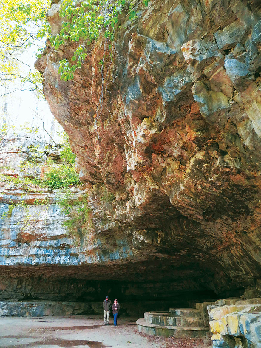 Hikers stand at the mouth of historic Dunbar Cave see FOREWORD Welcome - photo 8