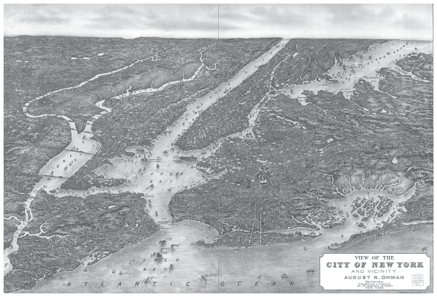 FIGURE I1 August R Ohman Co View of the City of New York and Vicinity - photo 2