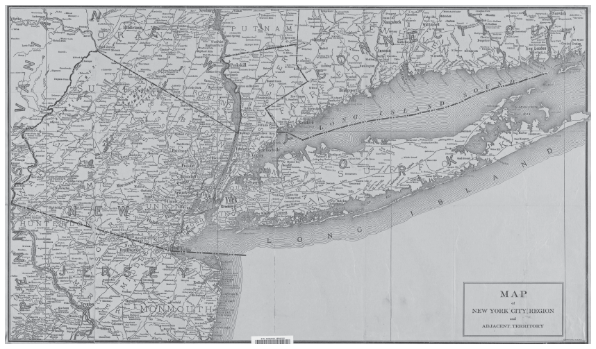 FIGURE I2 Map of New York City Region and Adjacent Territory Source Lionel - photo 3