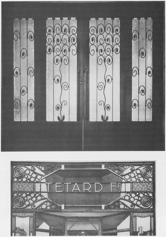 Plate 8 TOP Entrance doors to a library P Huillard architect ironwork by - photo 9