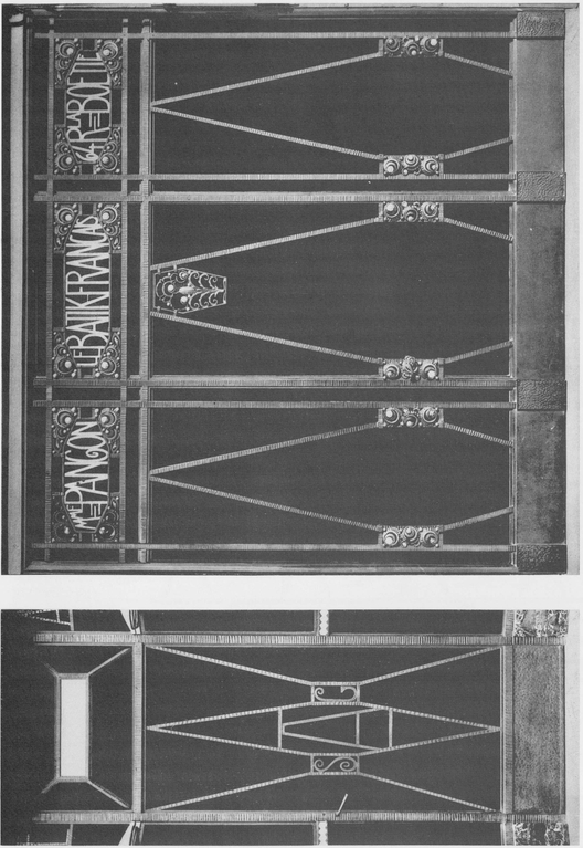 Plate 10 LEFT Door and transom Sorel architect ironwork by Nics Frres - photo 11