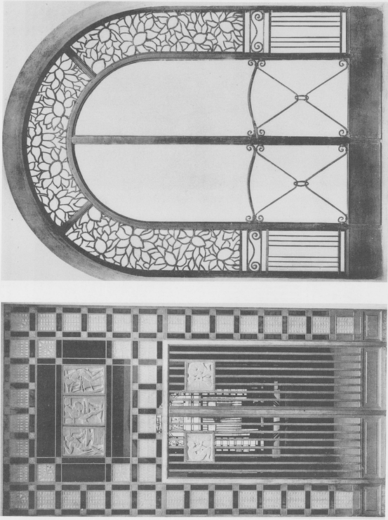 Plate 12 LEFT Door to the Court of Trades of iron and pressed glass Bas - photo 13