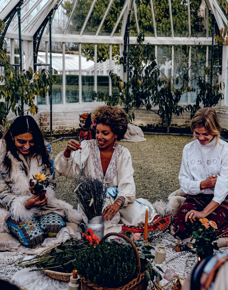 It is a space where Women come together and sit in a sacred Circle created with - photo 2