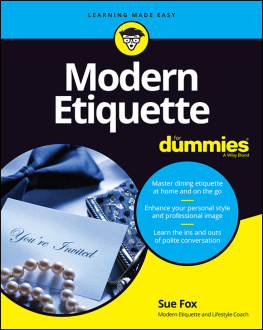 Sue Fox Modern Etiquette For Dummies