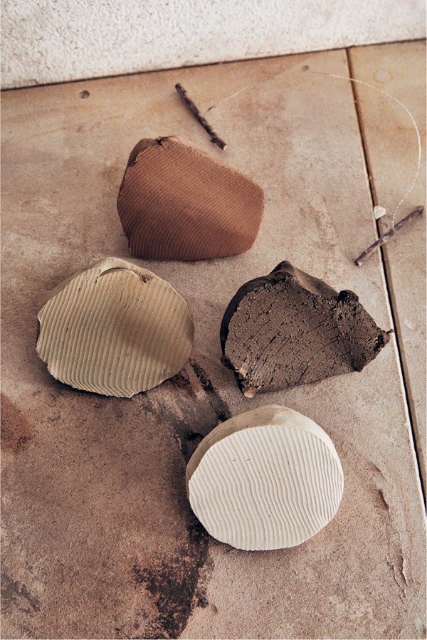 Four clays that I use in my work At the top is a stoneware clay that contains - photo 7