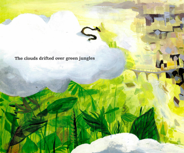 The clouds drifted over green jungles and silvery cities and then rained him - photo 15