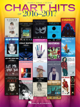 Hal Leonard Corp. Chart Hits of 2016-2017 Songbook