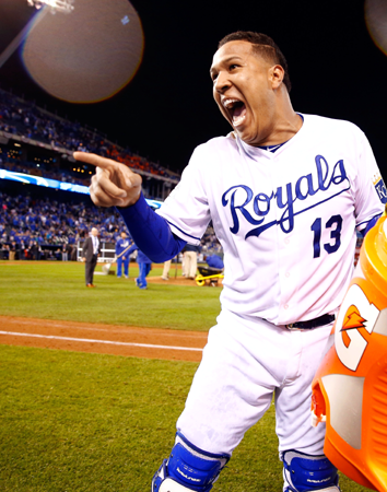 In the 2014 World Series Salvador Perez of the Kansas City Royals made the - photo 9