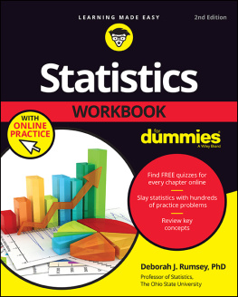 Deborah J. Rumsey - Statistics Workbook For Dummies with Online Practice