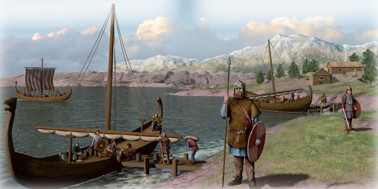 Who Were the Vikings About 14000 years ago settlers traveled west to what is - photo 3