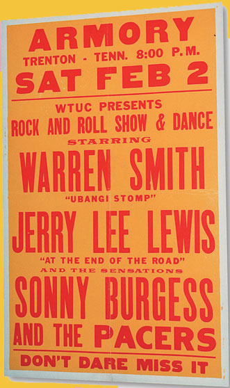 Concert poster Armory Trenton Tennessee February 2 1956 Pete - photo 16