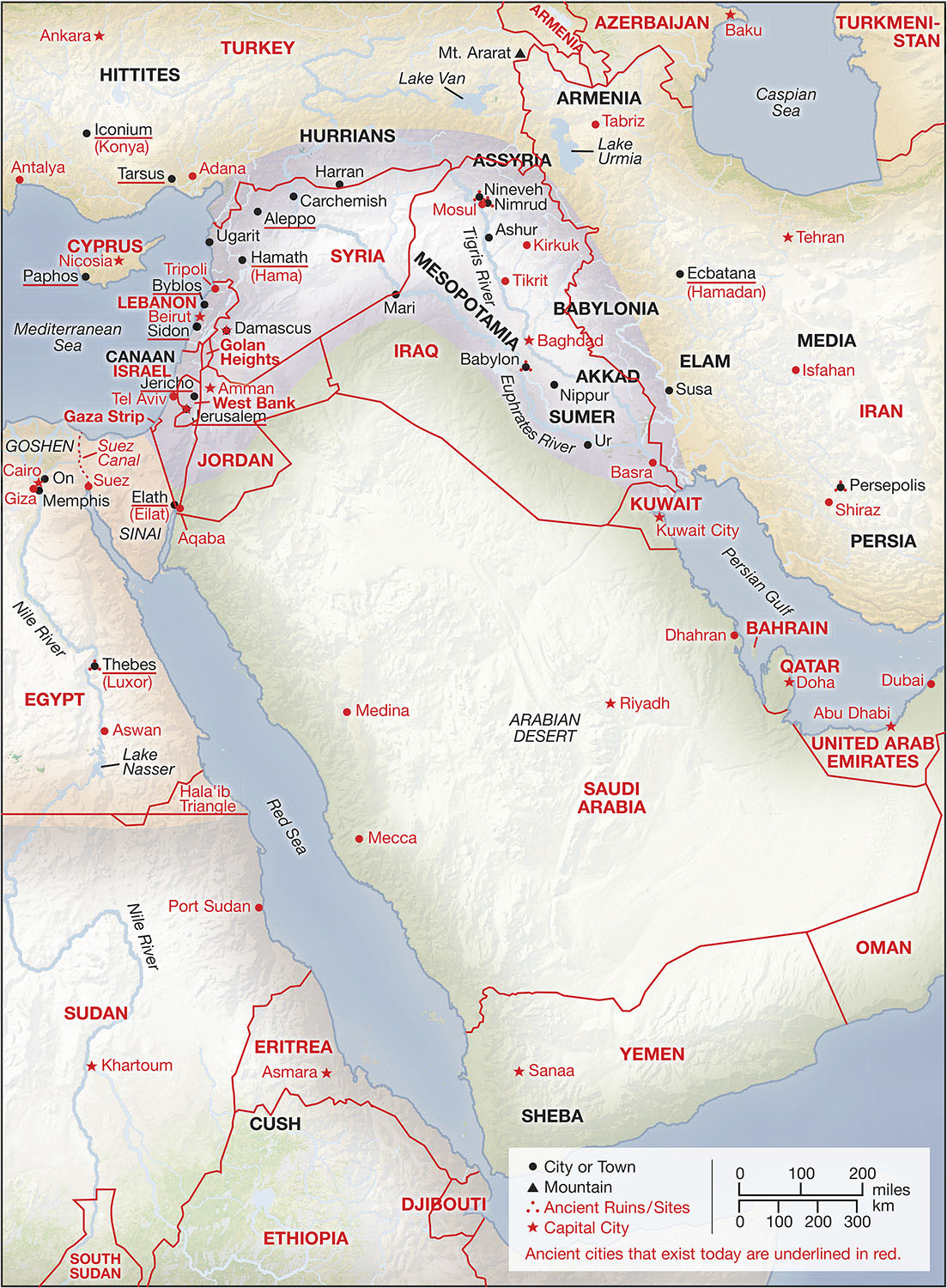 Old Testament Time Line Journeys of Abraham - photo 3