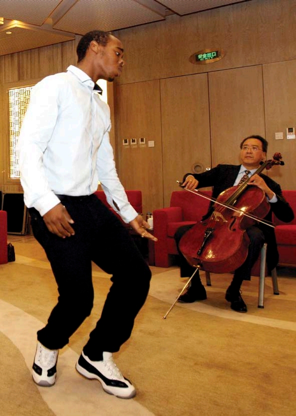 In 2011 Lil Buck and Yo-Yo Ma performed for guests in China before the art - photo 8