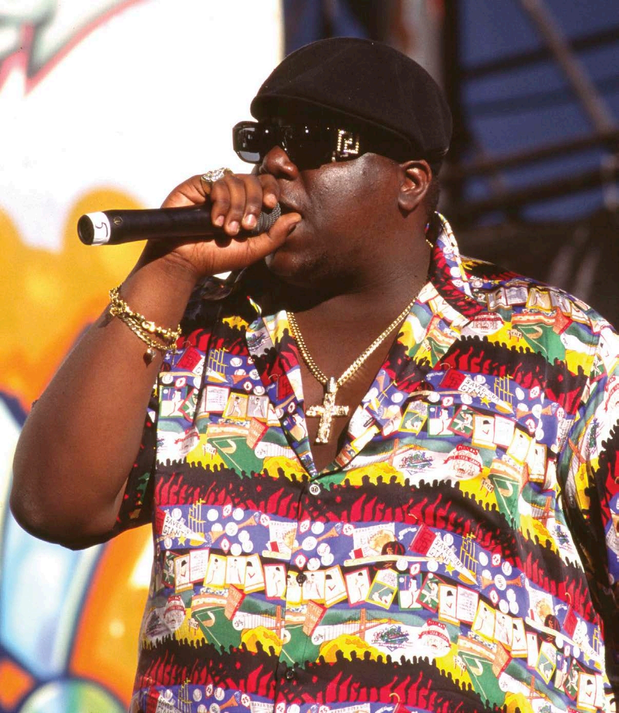 The Notorious BIG performs in 1995 He was killed in 1997 Jay-Z signs - photo 6