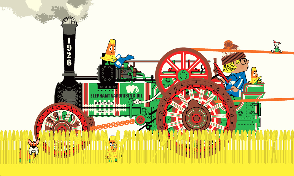 The first tractors were steam engines powered by coal Like modern tractors - photo 15