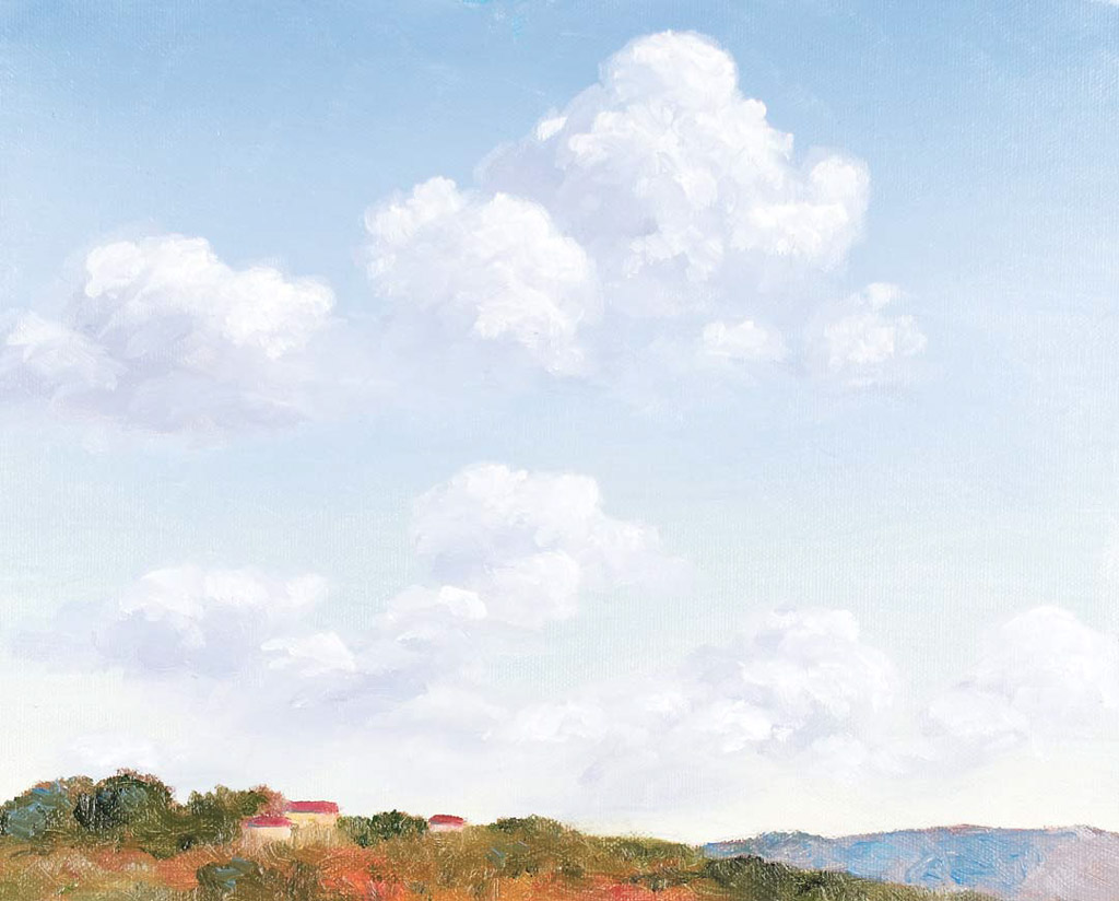 Clouds Over Tuscany oil on canvas mounted on board 8 10 20cm 25cm 1 Gather - photo 4