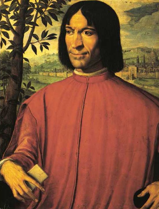 Lorenzo de Medici illustrated here in front of Florence Italy and his rich - photo 7