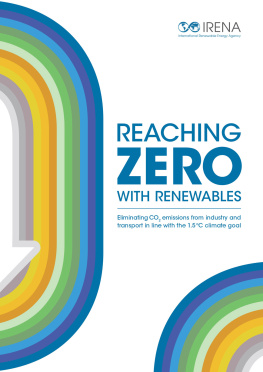 International Renewable Energy Agency IRENA Reaching Zero with Renewables