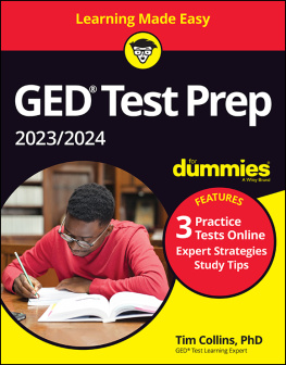 Tim Collins GED Test Prep 2023/2024 For Dummies with Online Practice