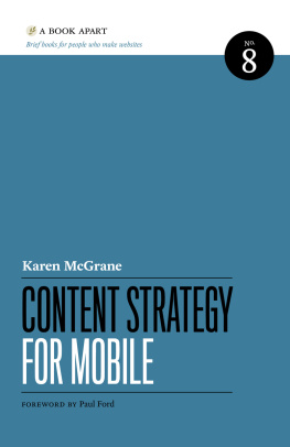 Karen McGrane Content Strategy for Mobile