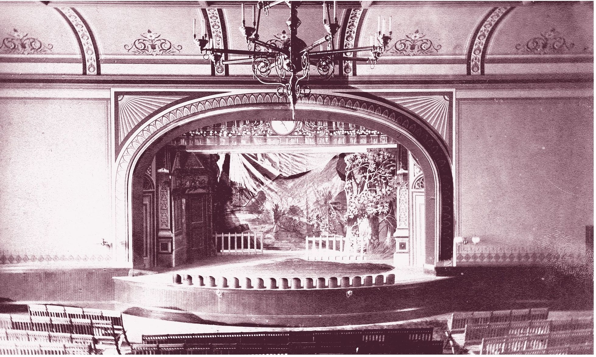 I n this vintage photograph the view of the Opera House stage from the balcony - photo 9