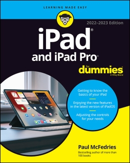 Paul McFedries - iPad and iPad Pro For Dummies