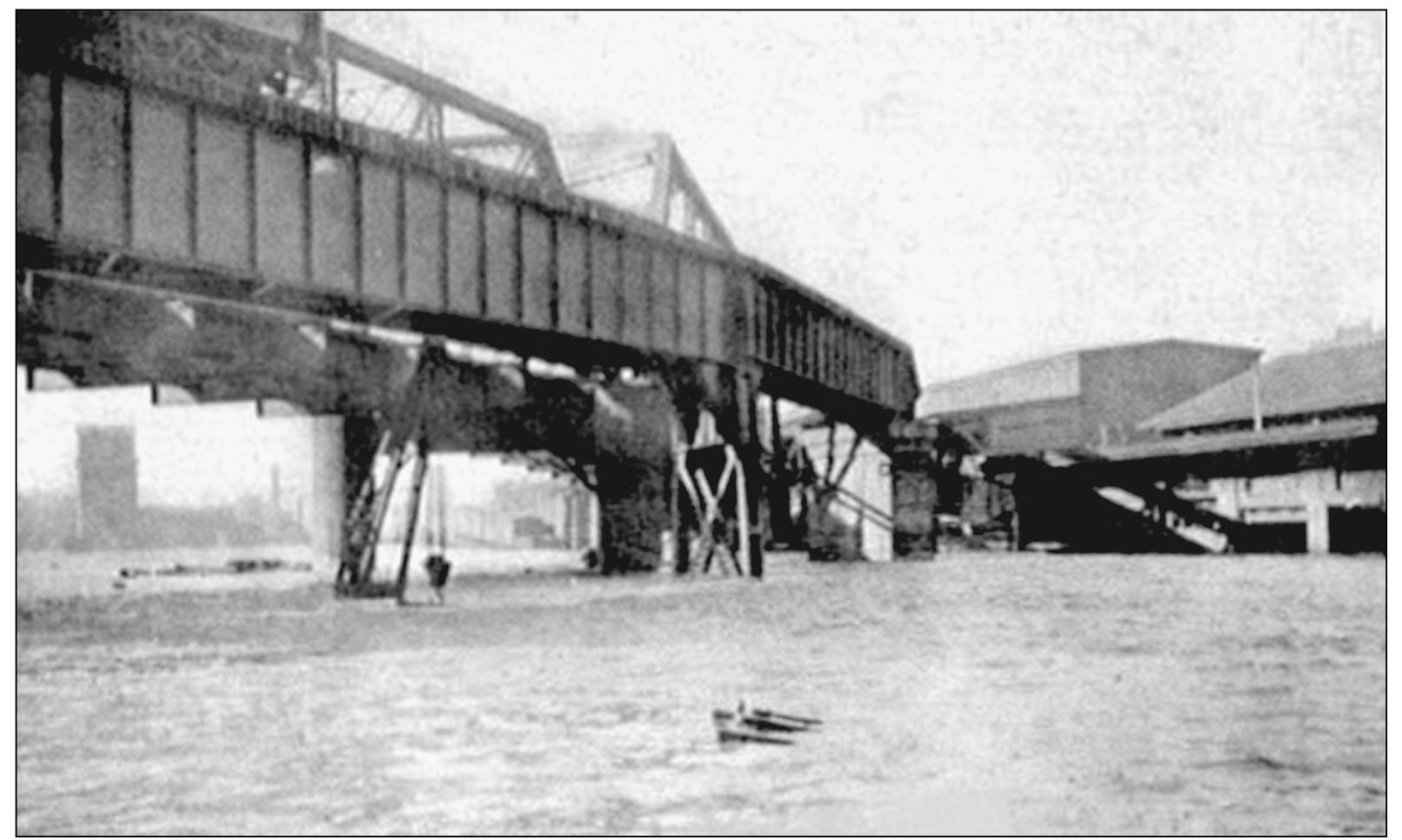 The main tracks of the railroad in 1907 were six feet underwater at the - photo 7