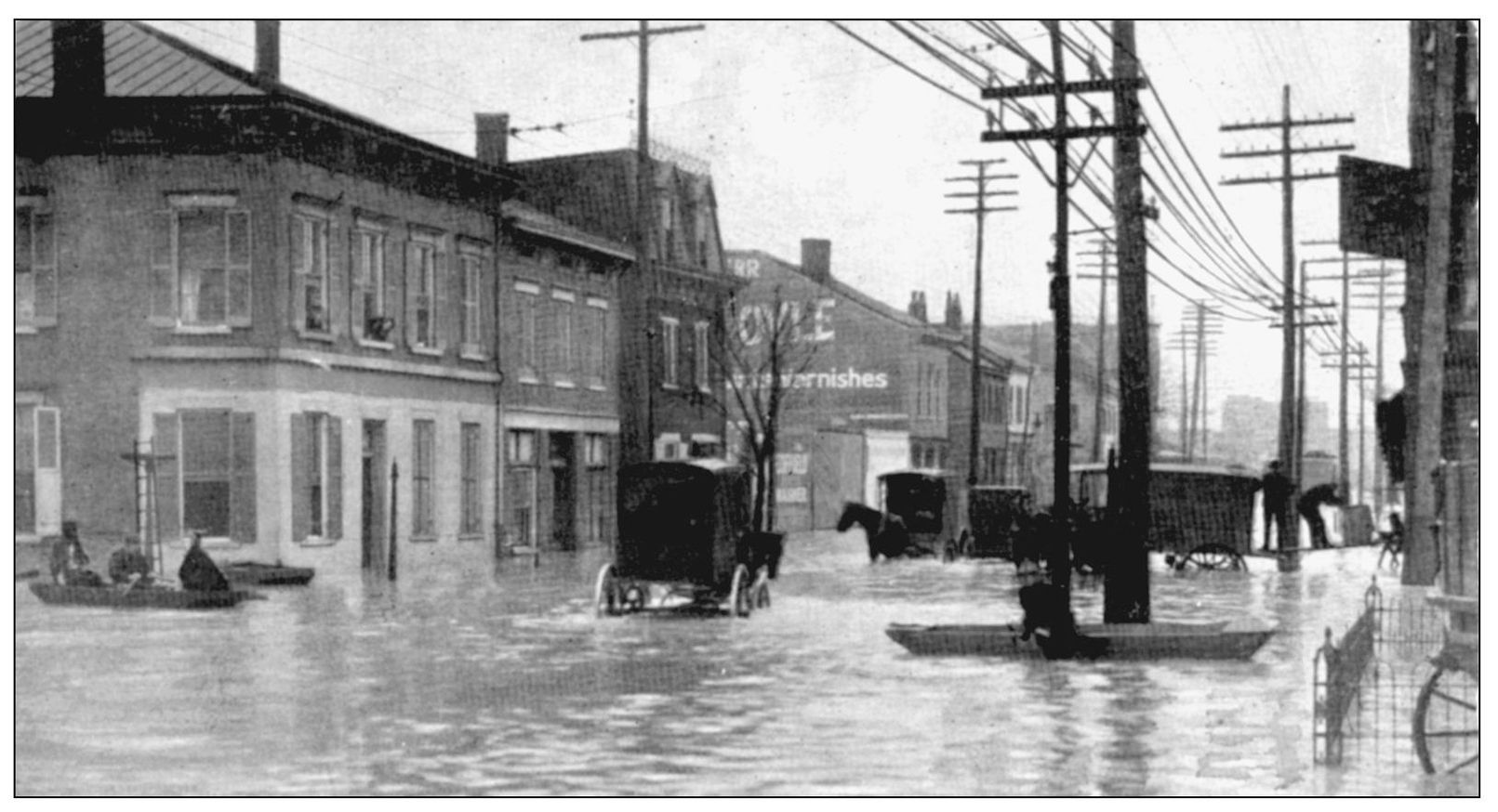 The Mill Creek flooded Spring Grove Avenue in January 1907 from the stockyards - photo 11