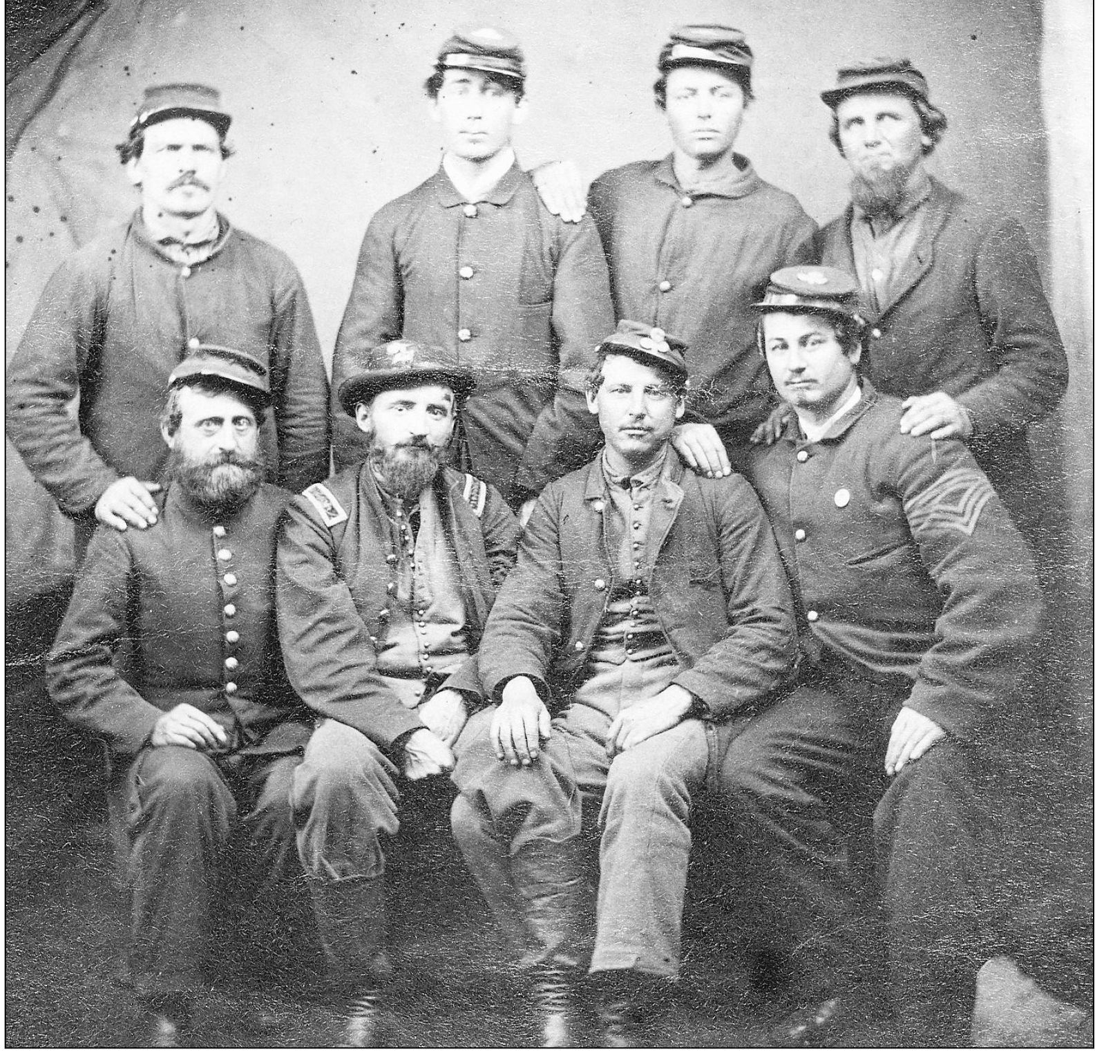 Staring out from the past are grizzled veterans of the 14th Indiana Regiment - photo 3