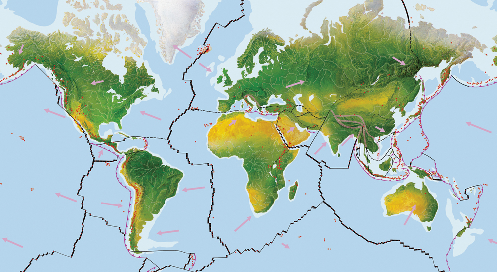 Image Credit Gary Hincks The Earths surface is divided into nine major plates - photo 9