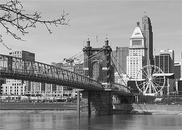 Cincinnati today on the Ohio River From the hills rising on the Kentucky side - photo 3